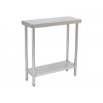 30cm x 0.8m Stainless Steel Narrow Commercial Kitchen Bench + Lower Shelf