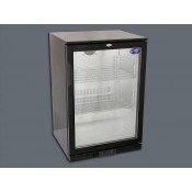 138L Commercial Bar Drink Display Fridge, Glass Door Refrigerator Chiller Cooler