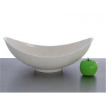 White Oval Fruit Bowl Melamine 41cm