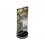 Rotating Display Stand Clear Plastic Sign Holder 100x200mm