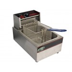 5.5L Deep Fryer 2.4kW Electric - Commercial Benchtop Single Vat + Frying Basket