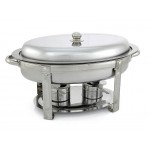4L Oval Chafing Dish Food Warmer Commercial Kitchen S/S Bain Marie *RRP $199.95