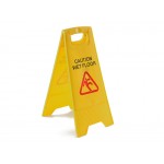 Wet Floor Sign - Yellow / Red Warning Safety Notice