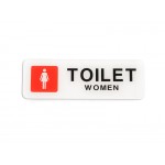 WOMANS / FEMALE Toilet Sign Plastic
