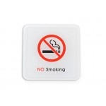 NO SMOKING Sign Stick-On 10x10cm *RRP $4.95