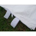 4 Sides for 3x3m Gazebo Marquee | WHITE 210g Waterproof | Set of 4 Tent Walls