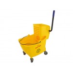 Mop Bucket on Wheels 32L | Wide Mouth Wringer Buckets | Commercial Cleaning