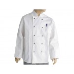 Chefs Double Breasted L/Sleeve White Jacket - M